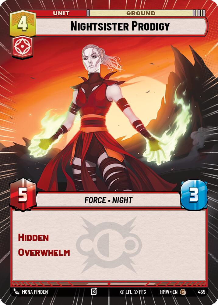 Nightsister Prodigy (455) (Hyperspace) (455) [Homeworlds] | Cards and Coasters CA