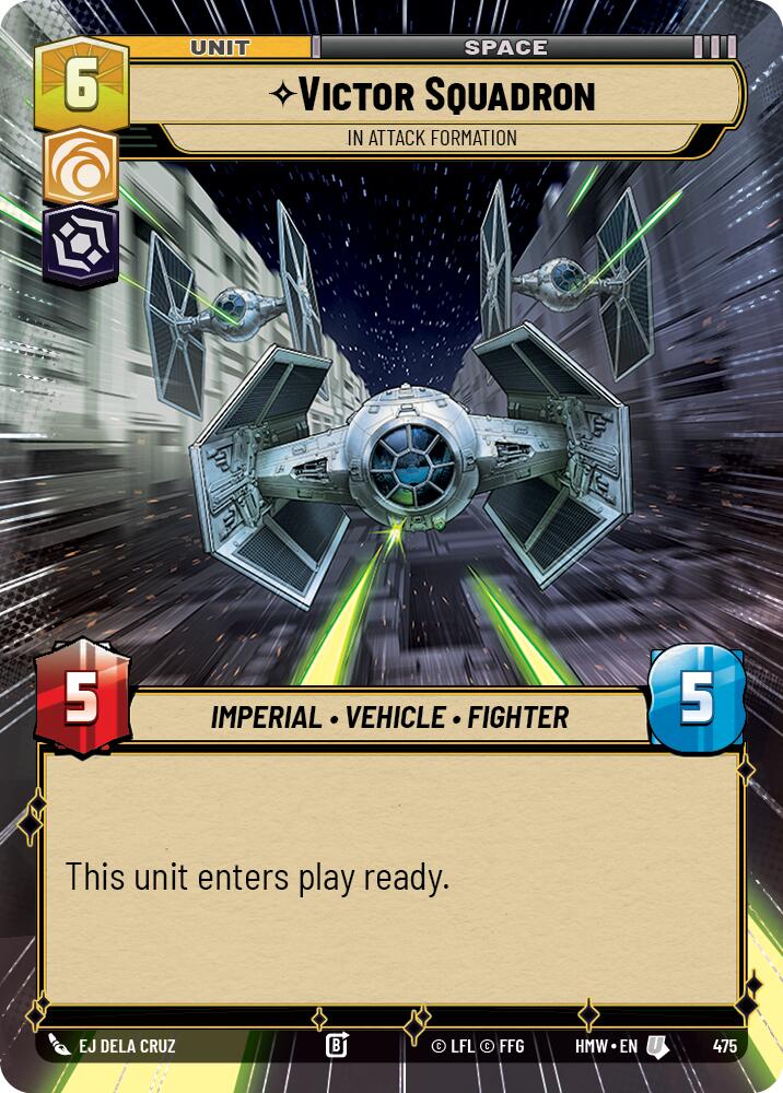 Victor Squadron - In Attack Formation (475) (Hyperspace) (475) [Homeworlds] | Cards and Coasters CA