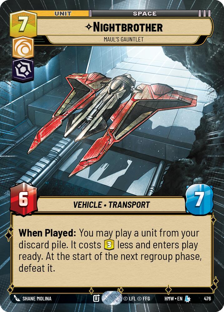 Nightbrother - Maul's Gauntlet (476) (Hyperspace) (476) [Homeworlds] | Cards and Coasters CA
