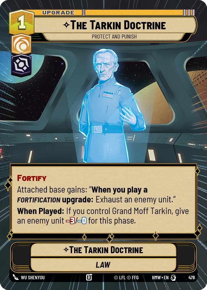 The Tarkin Doctrine - Protect and Punish (478) (Hyperspace) (478) [Homeworlds] | Cards and Coasters CA