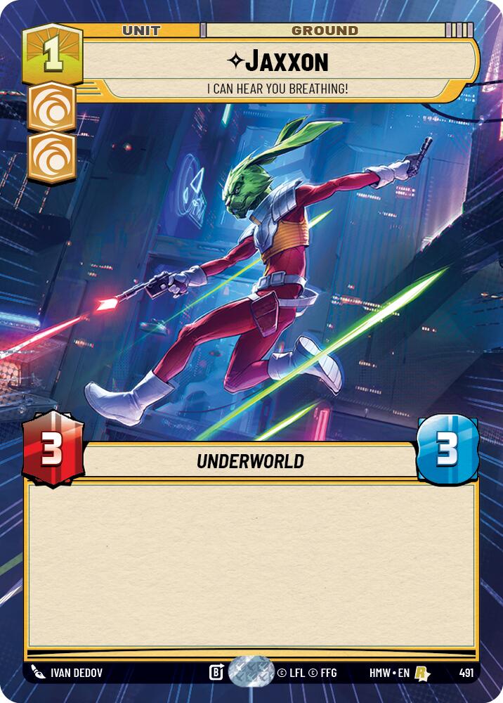 Jaxxon - I Can Hear You Breathing! (491) (Hyperspace) (491) [Homeworlds] | Cards and Coasters CA