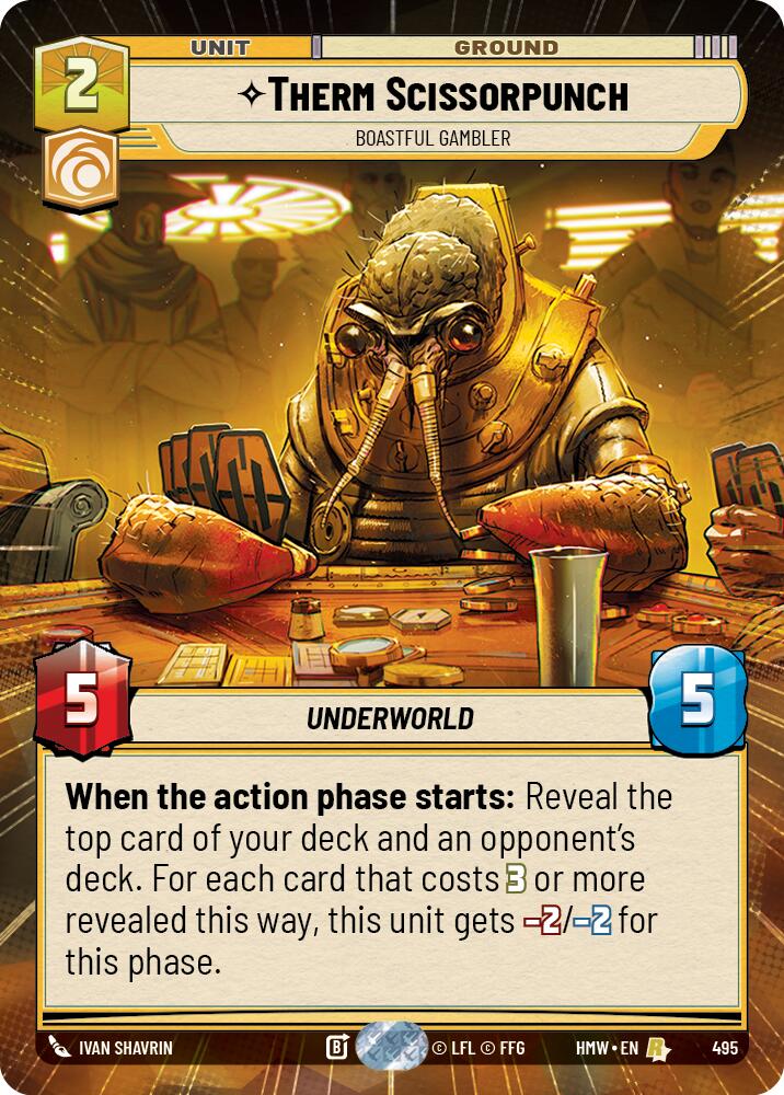 Therm Scissorpunch - Boastful Gambler (495) (Hyperspace) (495) [Homeworlds] | Cards and Coasters CA