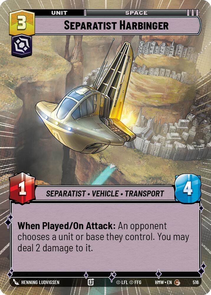 Separatist Harbinger (516) (Hyperspace) (516) [Homeworlds] | Cards and Coasters CA