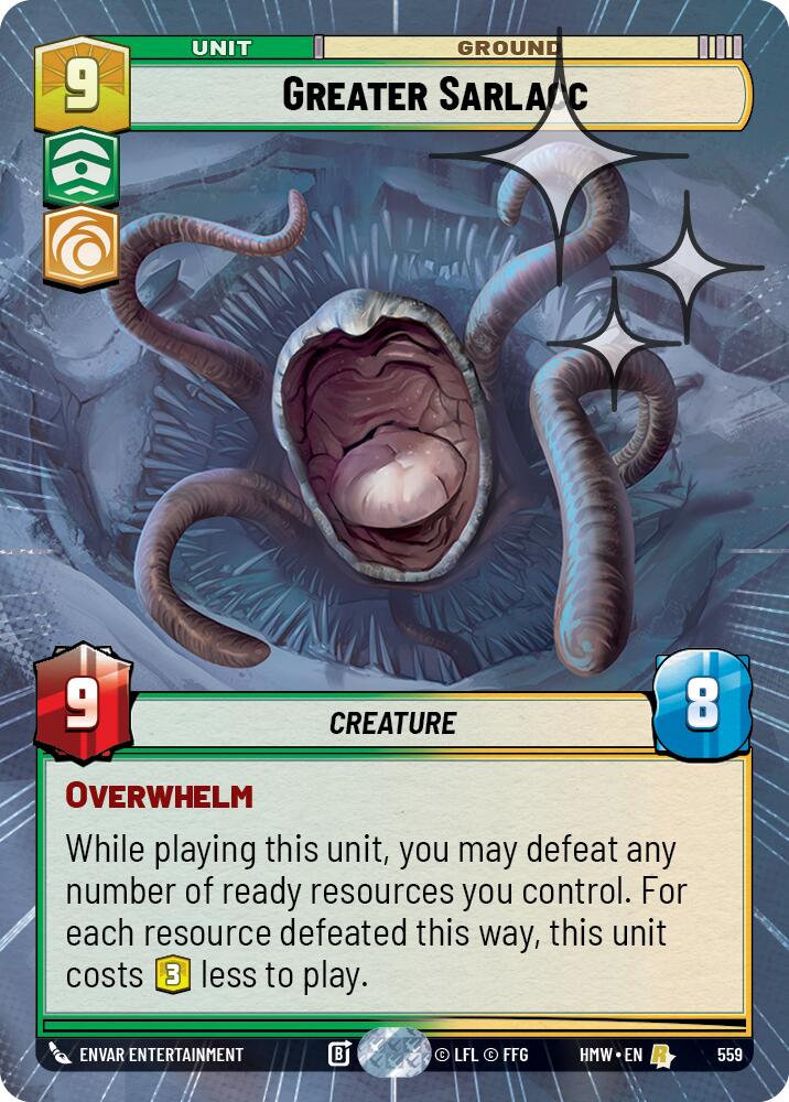 Greater Sarlacc (559) (Hyperspace Foil) (559) [Homeworlds] | Cards and Coasters CA