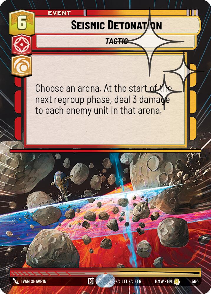 Seismic Detonation (564) (Hyperspace Foil) (564) [Homeworlds] | Cards and Coasters CA