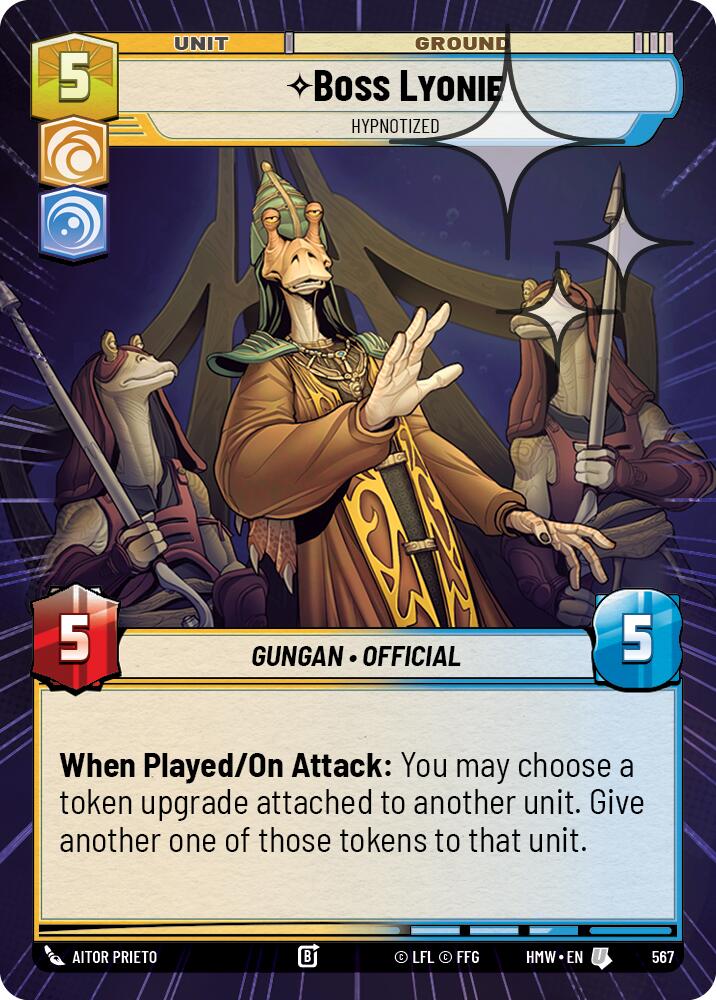 Boss Lyonie - Hypnotized (567) (Hyperspace Foil) (567) [Homeworlds] | Cards and Coasters CA