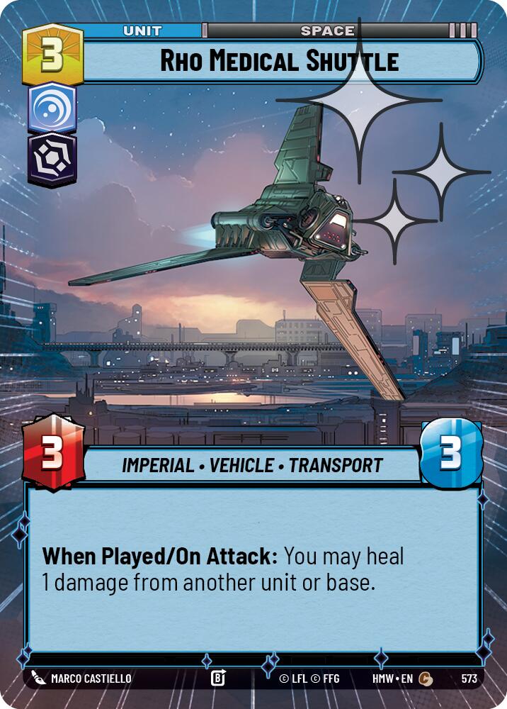 Rho Medical Shuttle (573) (Hyperspace Foil) (573) [Homeworlds] | Cards and Coasters CA
