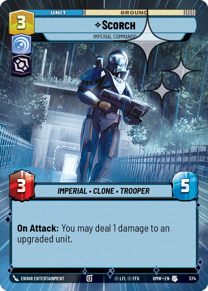Scorch - Imperial Commando (574) (Hyperspace Foil) (574) [Homeworlds] | Cards and Coasters CA