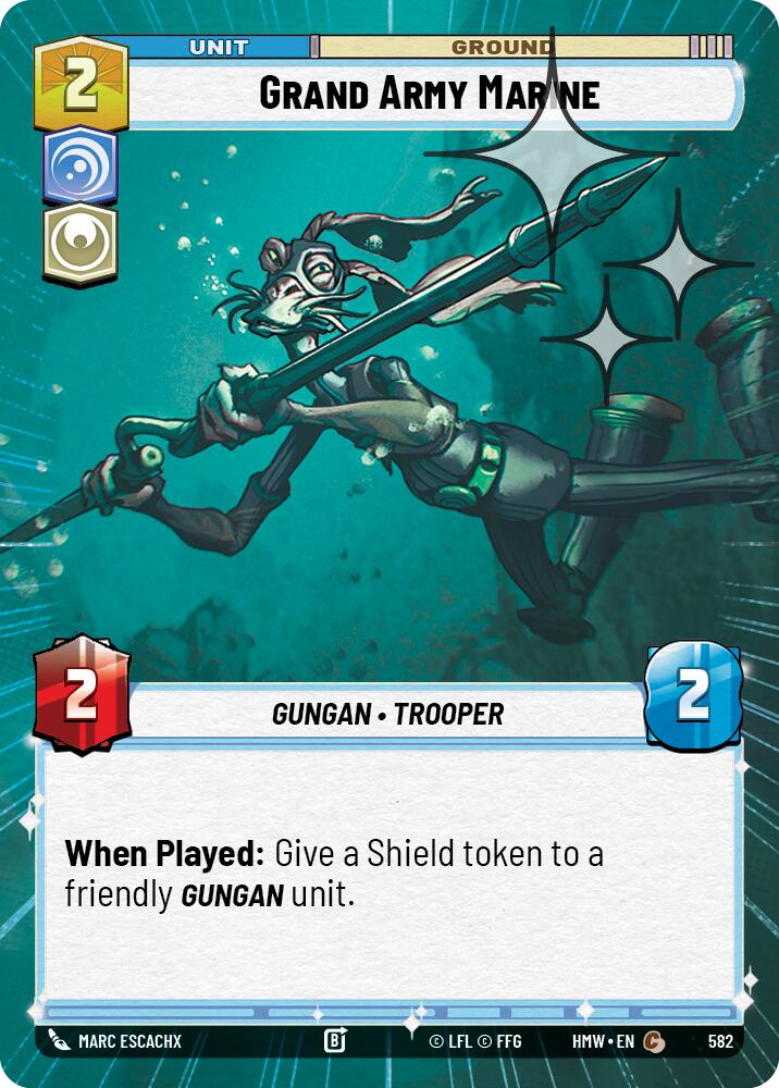 Grand Army Marine (582) (Hyperspace Foil) (582) [Homeworlds] | Cards and Coasters CA