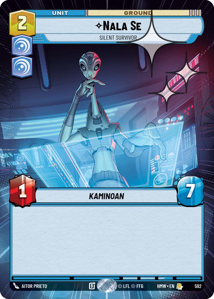 Nala Se - Silent Survivor (592) (Hyperspace Foil) (592) [Homeworlds] | Cards and Coasters CA