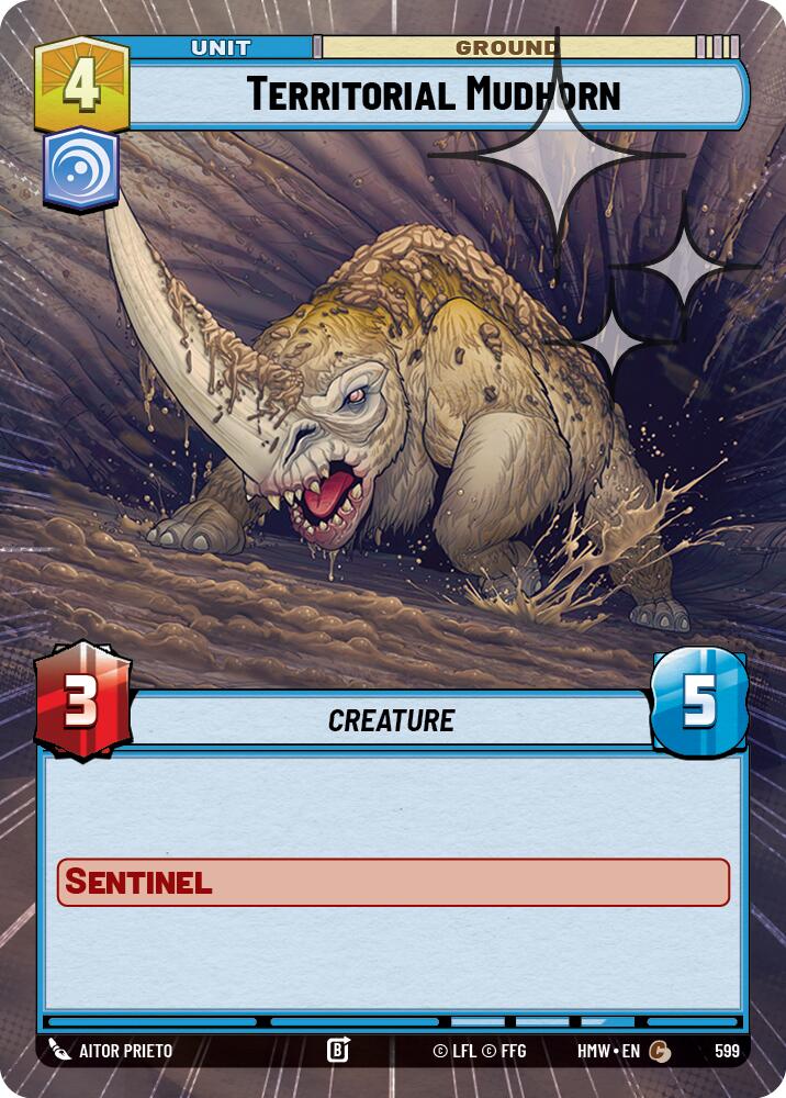 Territorial Mudhorn (599) (Hyperspace Foil) (599) [Homeworlds] | Cards and Coasters CA