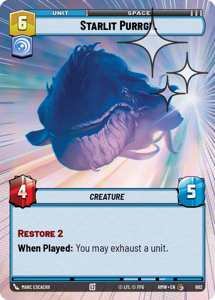 Starlit Purrgil (602) (Hyperspace Foil) (602) [Homeworlds] | Cards and Coasters CA