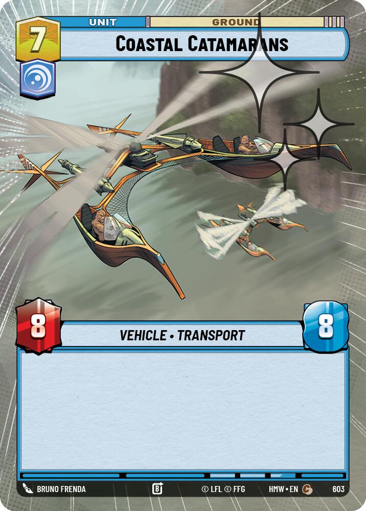 Coastal Catamarans (603) (Hyperspace Foil) (603) [Homeworlds] | Cards and Coasters CA