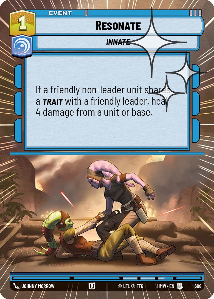 Resonate (608) (Hyperspace Foil) (608) [Homeworlds] | Cards and Coasters CA