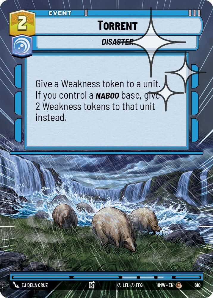 Torrent (610) (Hyperspace Foil) (610) [Homeworlds] | Cards and Coasters CA