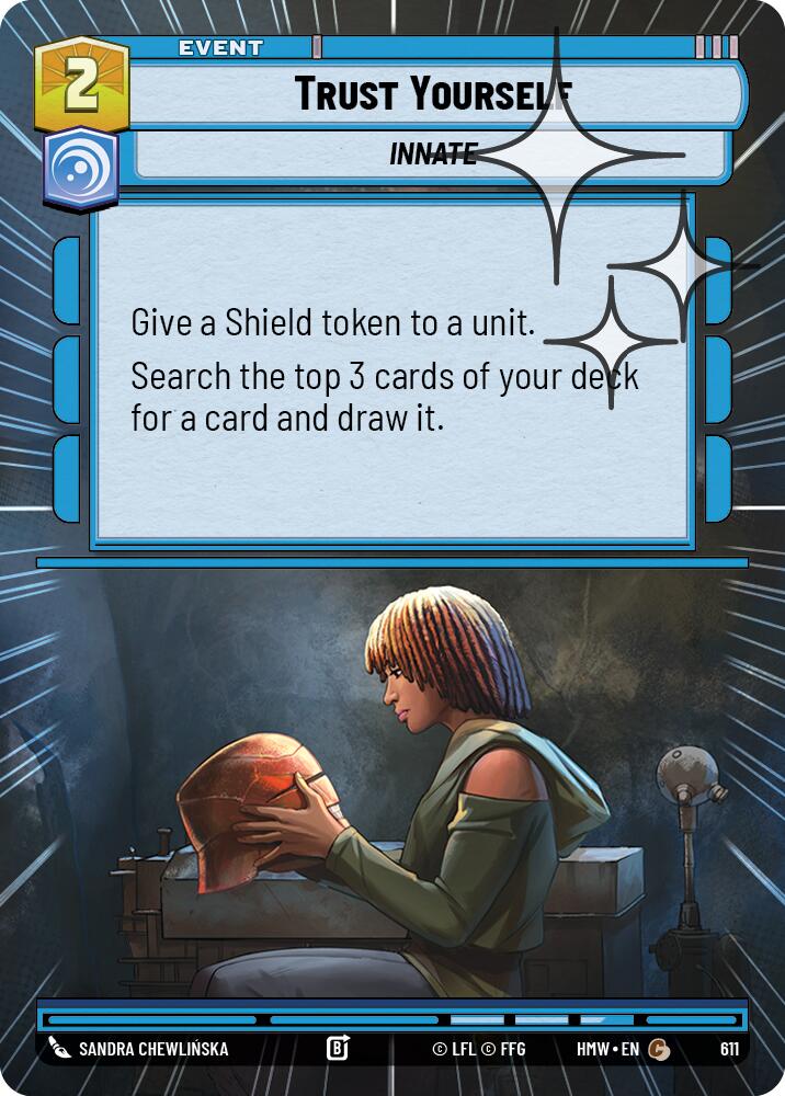 Trust Yourself (611) (Hyperspace Foil) (611) [Homeworlds] | Cards and Coasters CA
