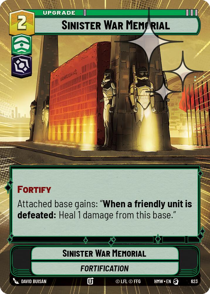 Sinister War Memorial (623) (Hyperspace Foil) (623) [Homeworlds] | Cards and Coasters CA
