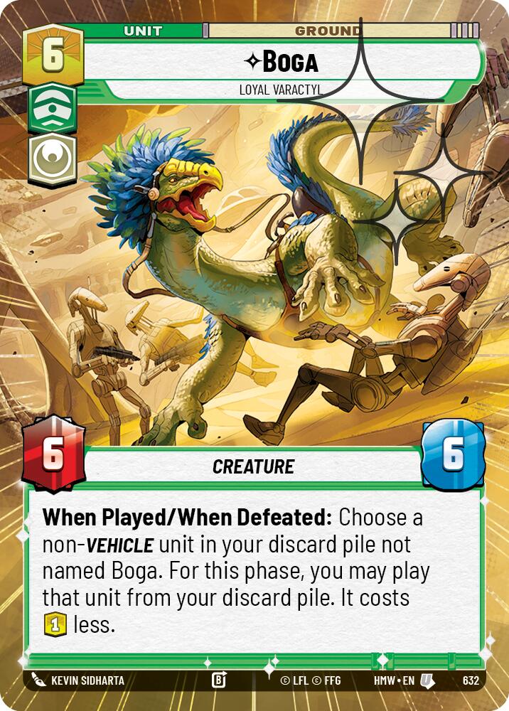 Boga - Loyal Varactyl (632) (Hyperspace Foil) (632) [Homeworlds] | Cards and Coasters CA