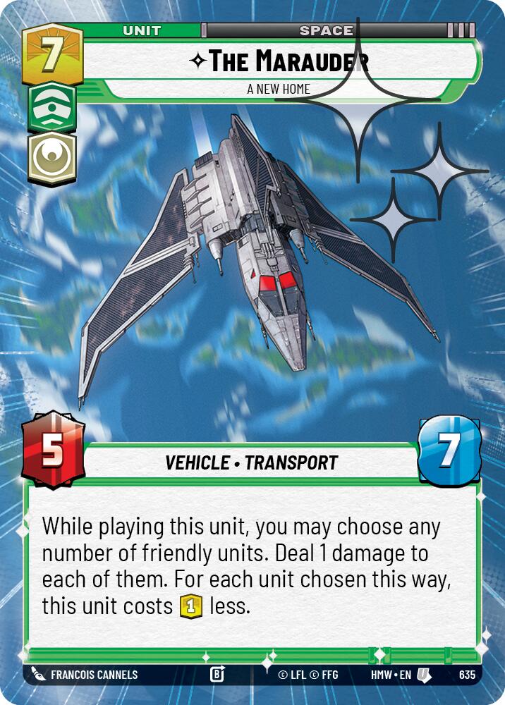 The Marauder - A New Home (635) (Hyperspace Foil) (635) [Homeworlds] | Cards and Coasters CA