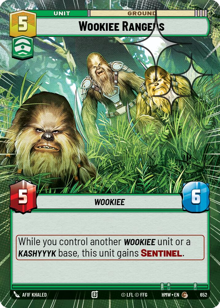 Wookiee Rangers (652) (Hyperspace Foil) (652) [Homeworlds] | Cards and Coasters CA
