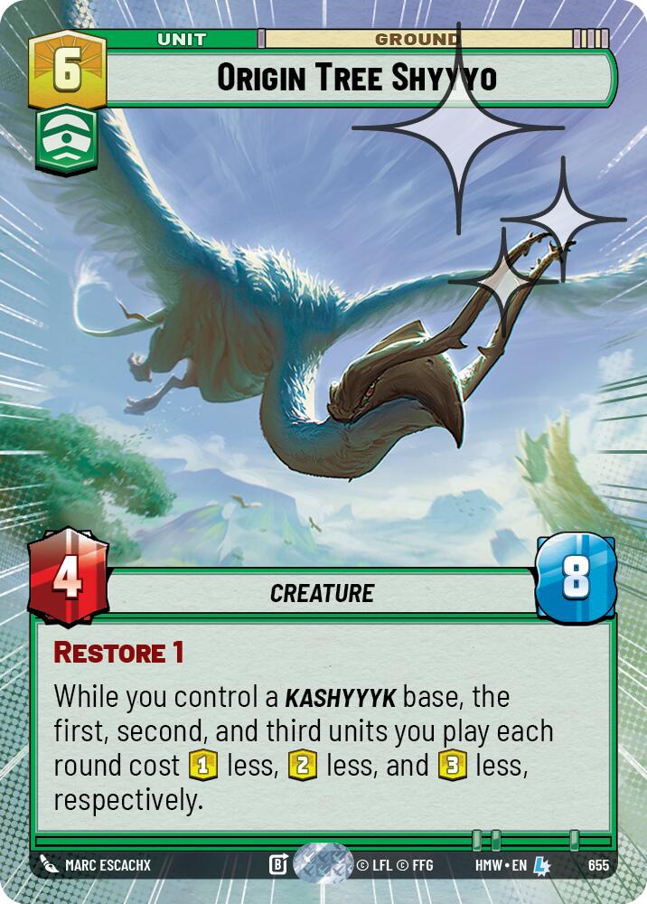 Origin Tree Shyyyo (655) (Hyperspace Foil) (655) [Homeworlds] | Cards and Coasters CA