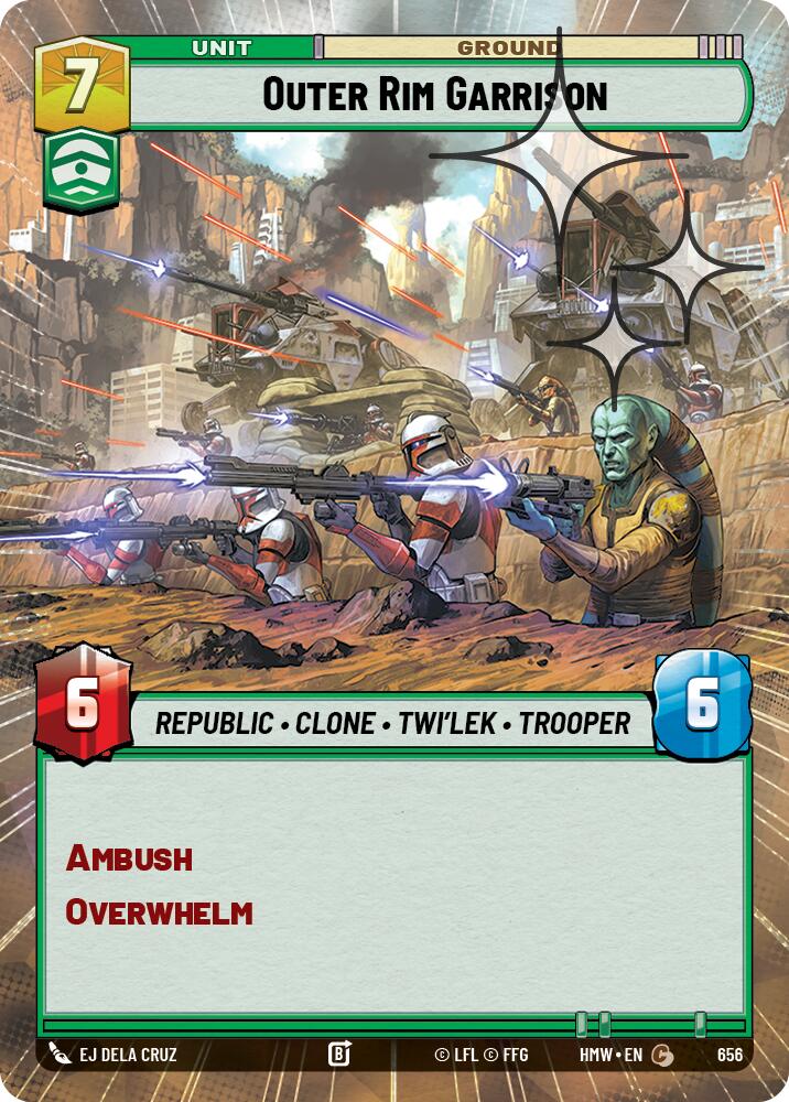 Outer Rim Garrison (656) (Hyperspace Foil) (656) [Homeworlds] | Cards and Coasters CA