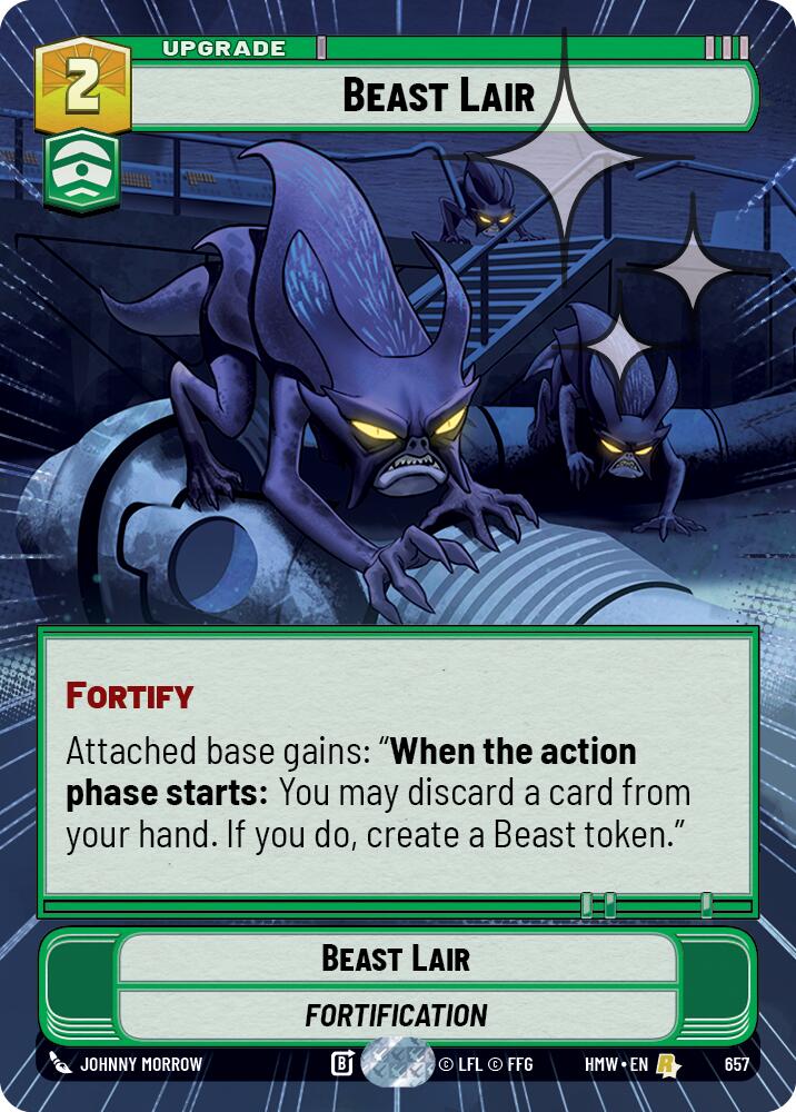 Beast Lair (657) (Hyperspace Foil) (657) [Homeworlds] | Cards and Coasters CA