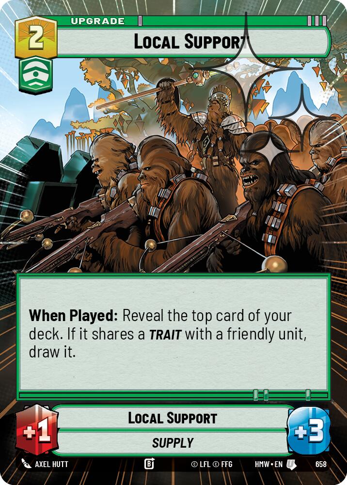 Local Support (658) (Hyperspace Foil) (658) [Homeworlds] | Cards and Coasters CA