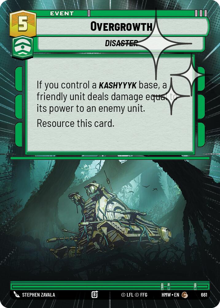 Overgrowth (661) (Hyperspace Foil) (661) [Homeworlds] | Cards and Coasters CA