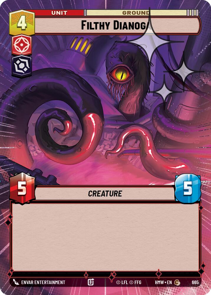 Filthy Dianoga (665) (Hyperspace Foil) (665) [Homeworlds] | Cards and Coasters CA