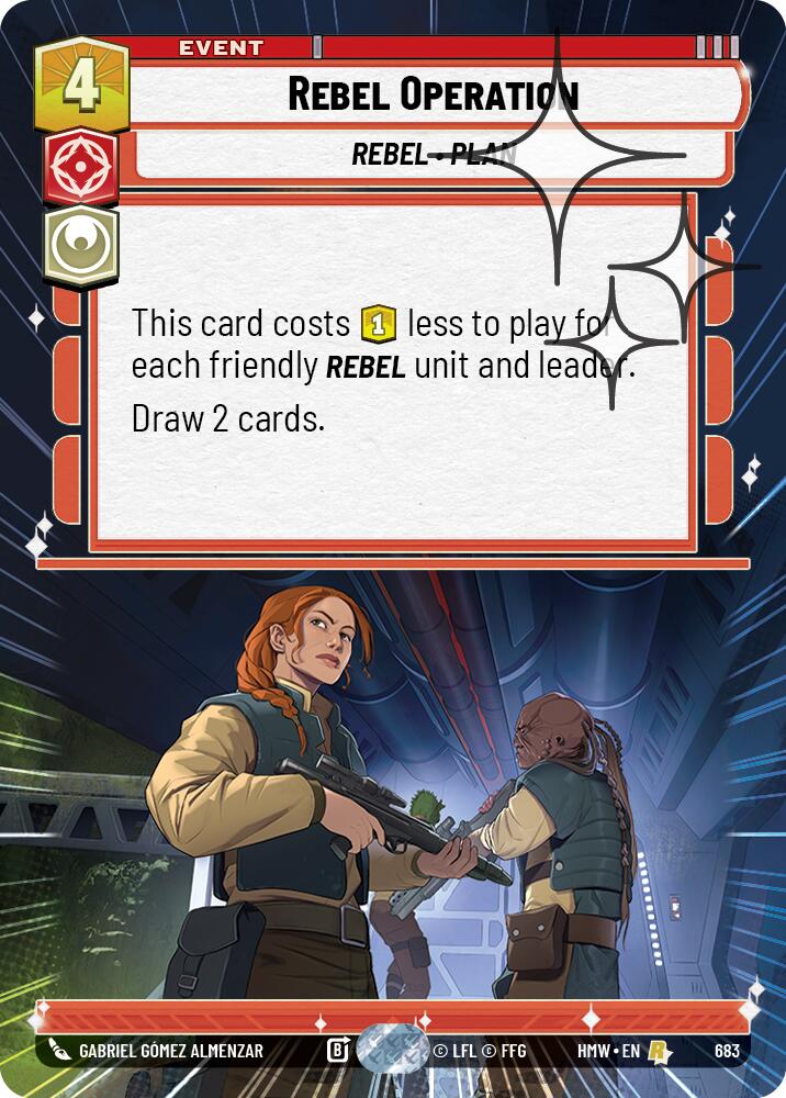 Rebel Operation (683) (Hyperspace Foil) (683) [Homeworlds] | Cards and Coasters CA