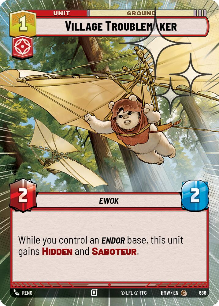 Village Troublemaker (686) (Hyperspace Foil) (686) [Homeworlds] | Cards and Coasters CA