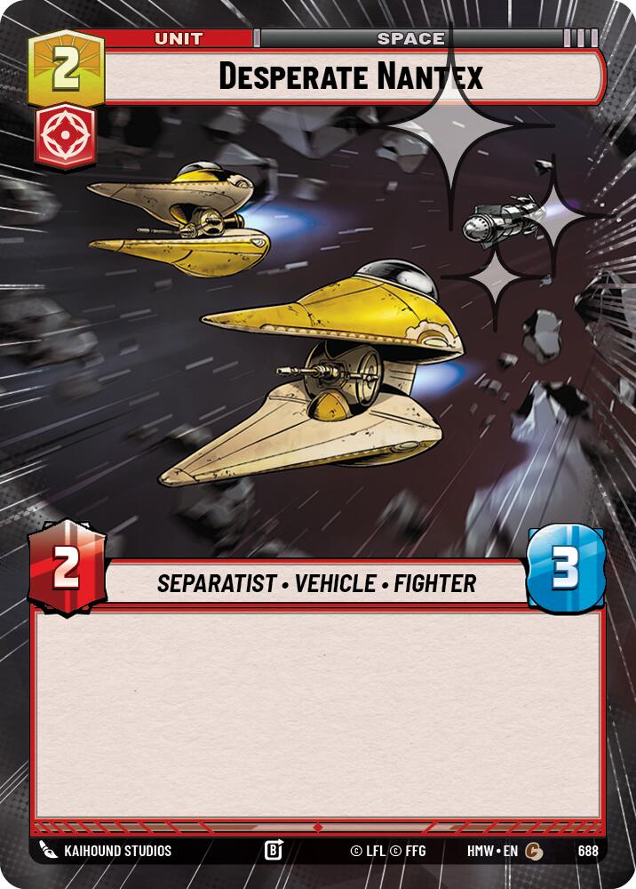 Desperate Nantex (688) (Hyperspace Foil) (688) [Homeworlds] | Cards and Coasters CA