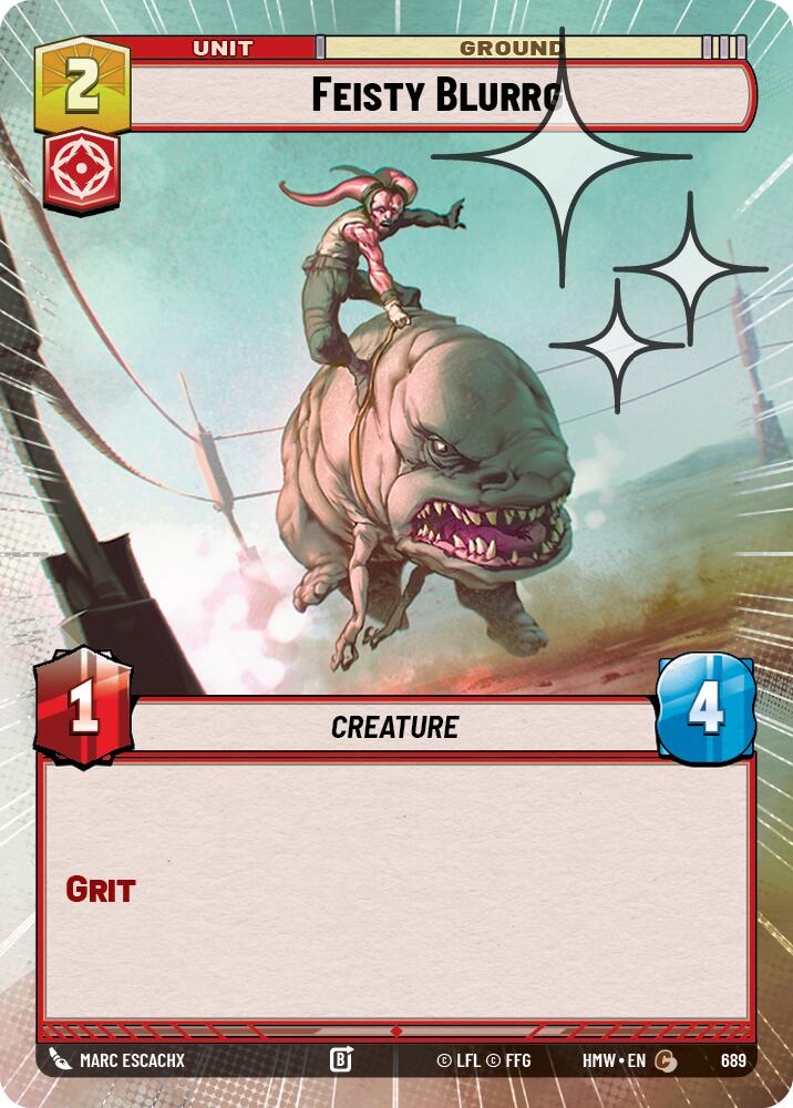 Feisty Blurrg (689) (Hyperspace Foil) (689) [Homeworlds] | Cards and Coasters CA