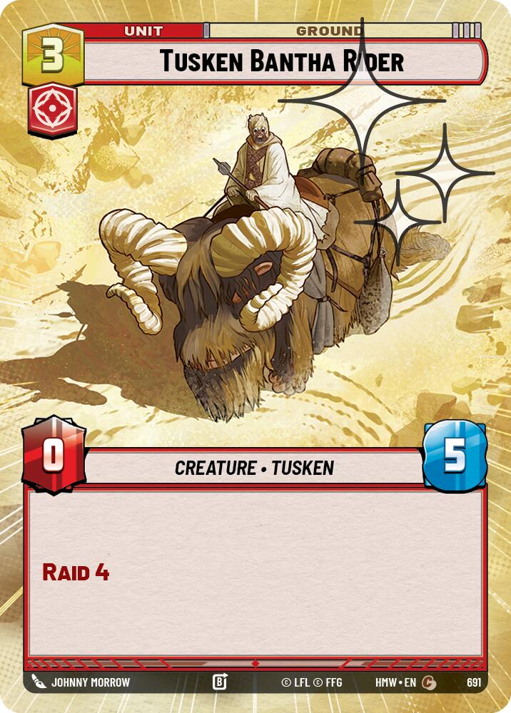 Tusken Bantha Rider (691) (Hyperspace Foil) (691) [Homeworlds] | Cards and Coasters CA