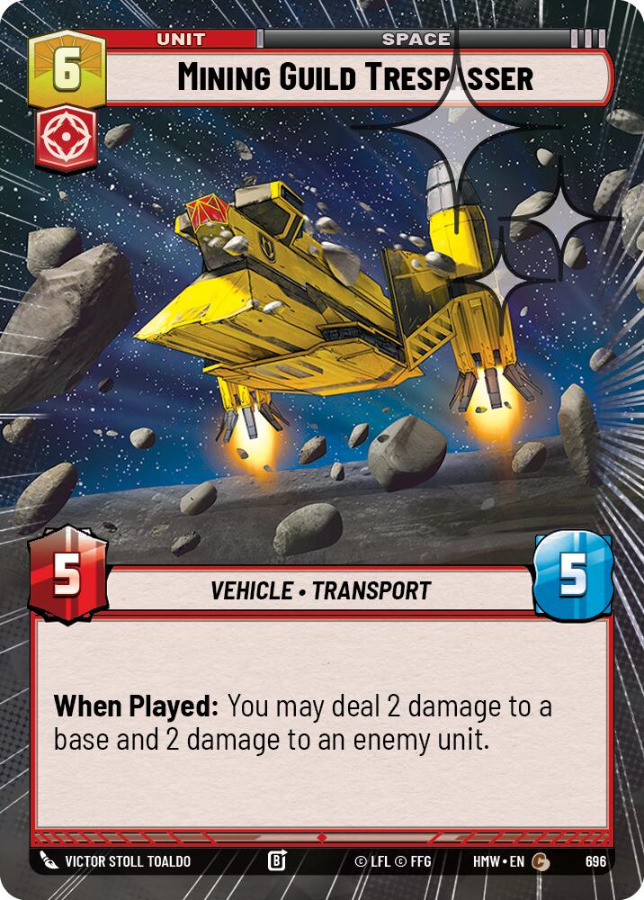 Mining Guild Trespasser (696) (Hyperspace Foil) (696) [Homeworlds] | Cards and Coasters CA