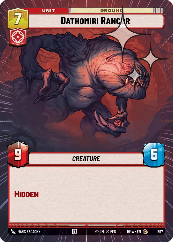 Dathomiri Rancor (697) (Hyperspace Foil) (697) [Homeworlds] | Cards and Coasters CA