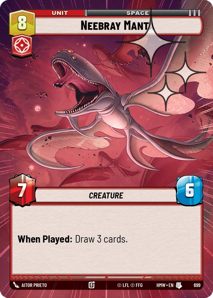 Neebray Manta (699) (Hyperspace Foil) (699) [Homeworlds] | Cards and Coasters CA