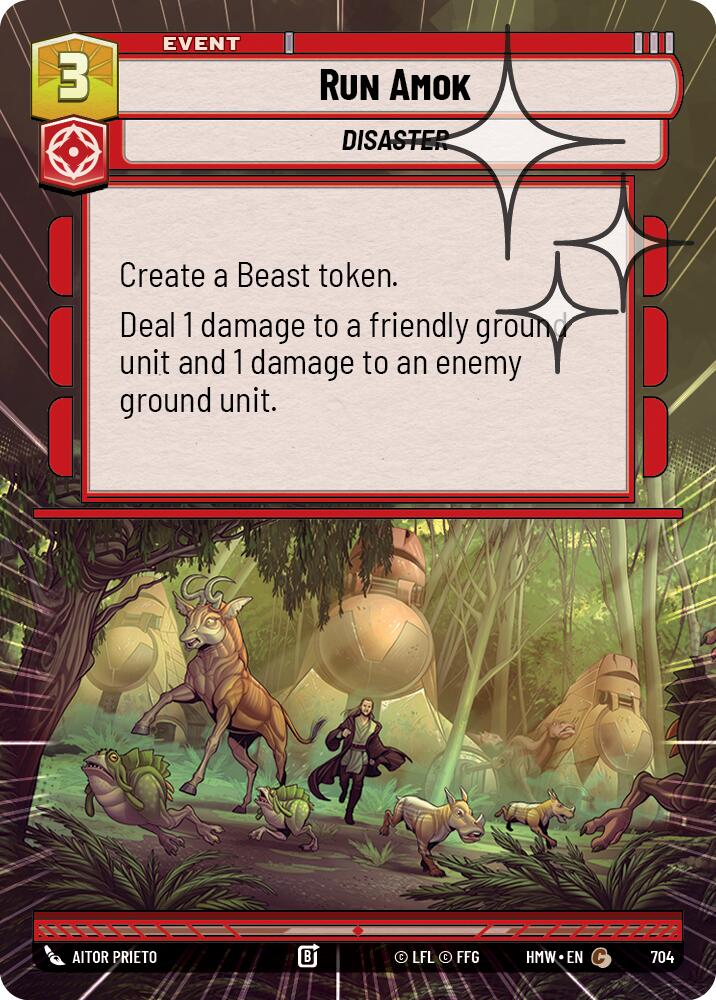 Run Amok (704) (Hyperspace Foil) (704) [Homeworlds] | Cards and Coasters CA