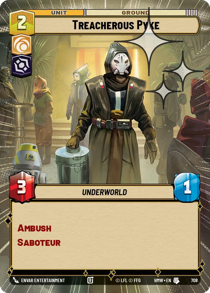 Treacherous Pyke (708) (Hyperspace Foil) (708) [Homeworlds] | Cards and Coasters CA