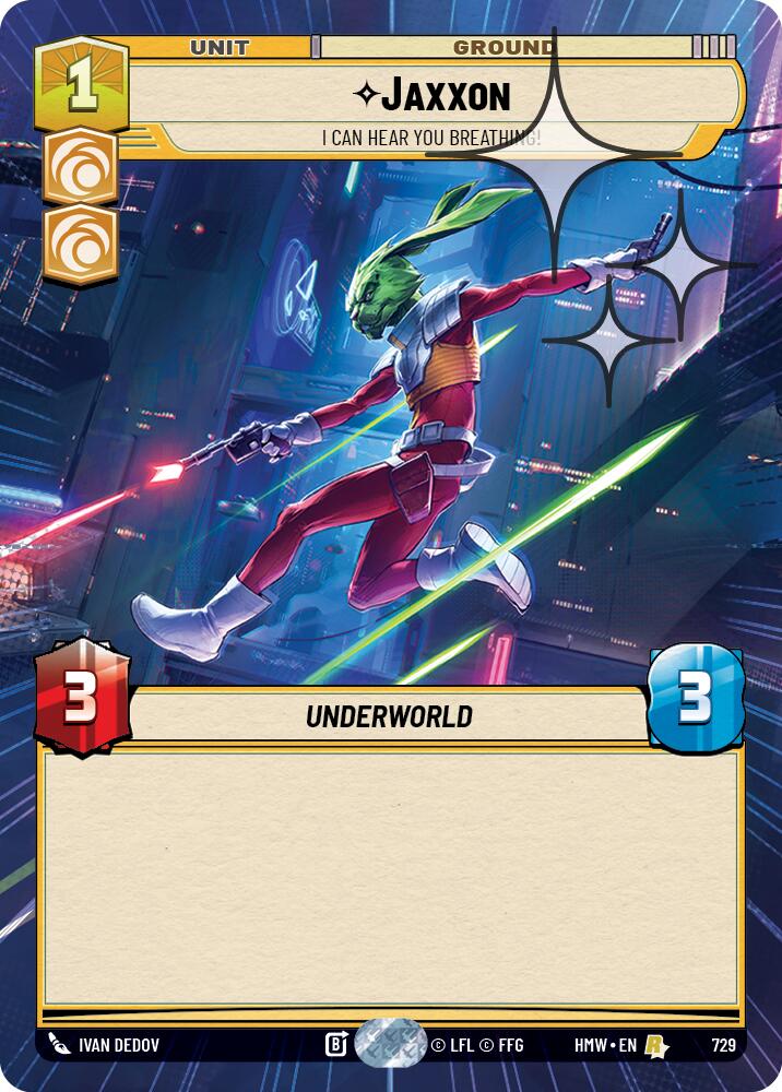 Jaxxon - I Can Hear You Breathing! (729) (Hyperspace Foil) (729) [Homeworlds] | Cards and Coasters CA
