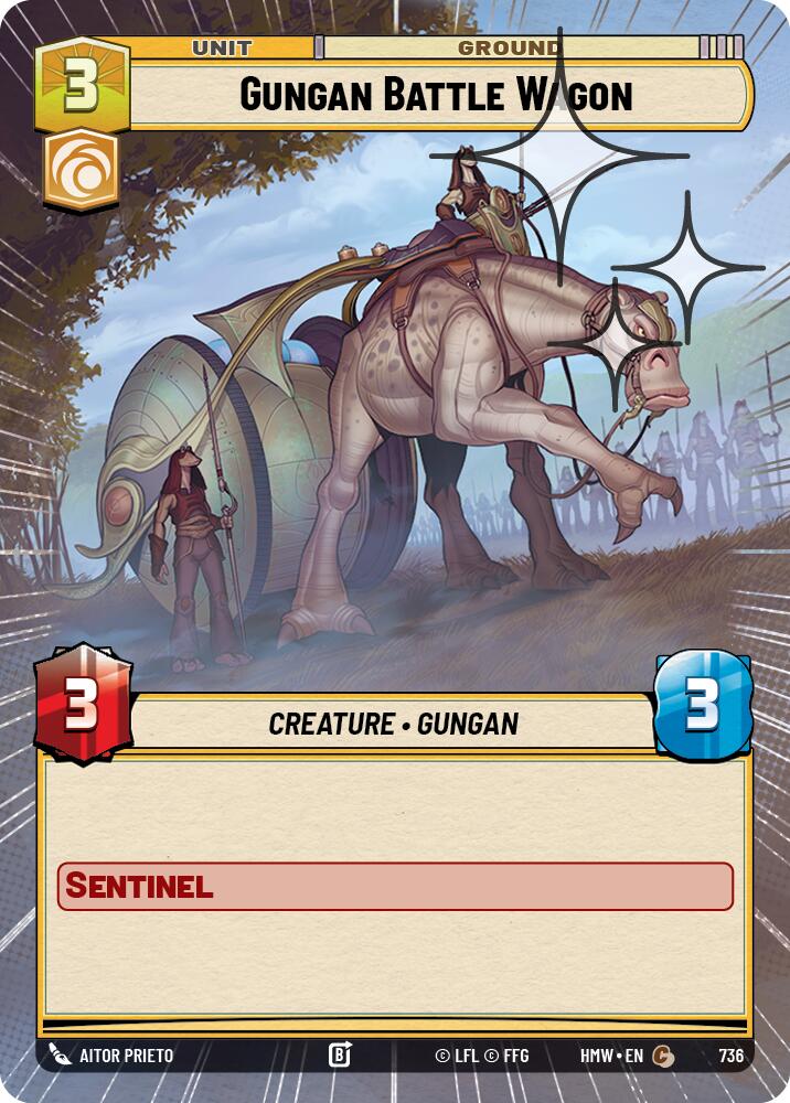 Gungan Battle Wagon (736) (Hyperspace Foil) (736) [Homeworlds] | Cards and Coasters CA
