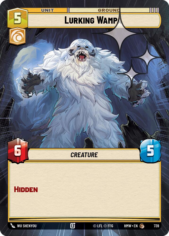 Lurking Wampa (739) (Hyperspace Foil) (739) [Homeworlds] | Cards and Coasters CA