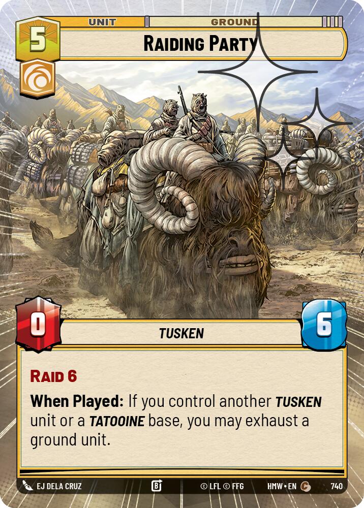 Raiding Party (740) (Hyperspace Foil) (740) [Homeworlds] | Cards and Coasters CA