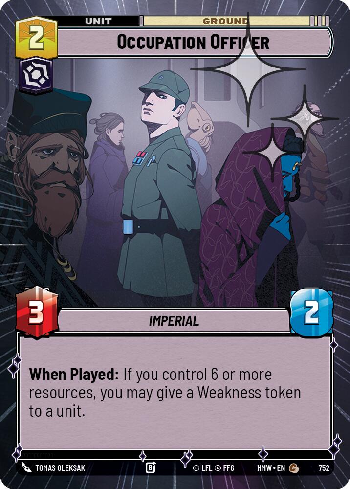 Occupation Officer (752) (Hyperspace Foil) (752) [Homeworlds] | Cards and Coasters CA