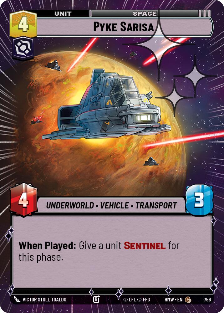 Pyke Sarisa (756) (Hyperspace Foil) (756) [Homeworlds] | Cards and Coasters CA