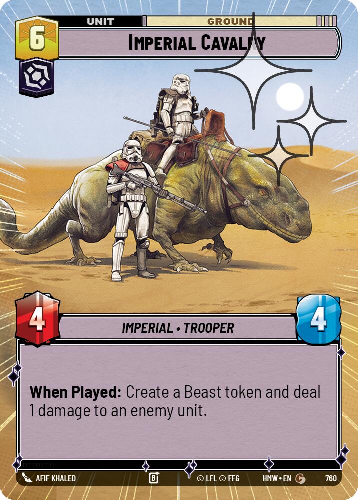 Imperial Cavalry (760) (Hyperspace Foil) (760) [Homeworlds] | Cards and Coasters CA
