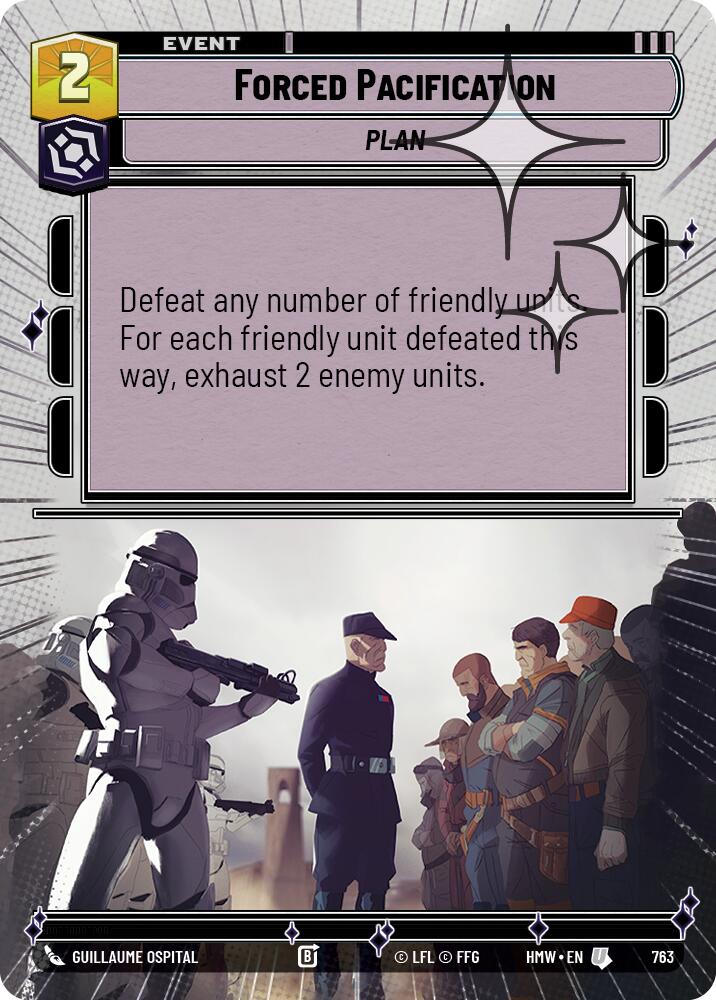 Forced Pacification (763) (Hyperspace Foil) (763) [Homeworlds] | Cards and Coasters CA