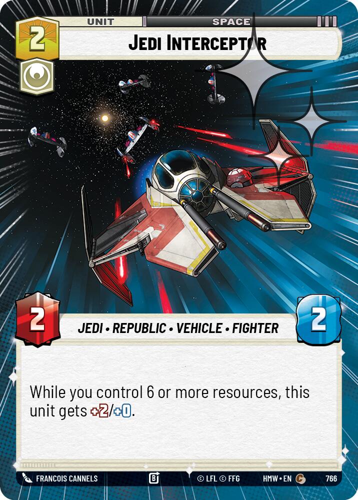 Jedi Interceptor (766) (Hyperspace Foil) (766) [Homeworlds] | Cards and Coasters CA