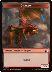 Dragon // Forest Tentacle Double-Sided Token [Reality Fracture Tokens] | Cards and Coasters CA